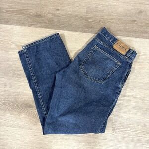 Chaps Regular Fit Straight Leg Blue Denim Jeans Men's Size 36x32